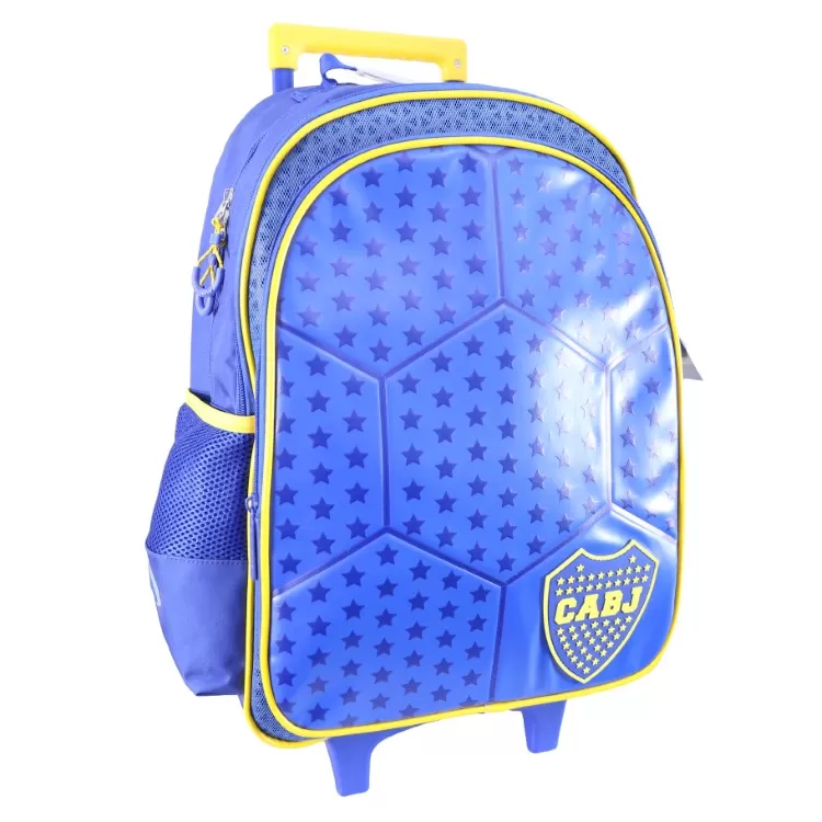 Mochila Escolar Cresko 2026 Boca Juniors 18" con Carro Art.BO612